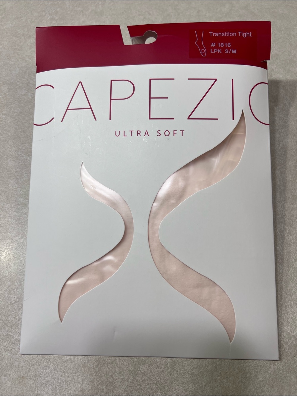 Capezio Matte Semi-Opaque Transition Tights in Light Pink.